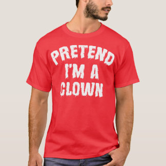 面白いハロウィーンのピエロを装う Tシャツ