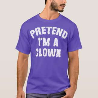 面白いハロウィーンのピエロを装う Tシャツ