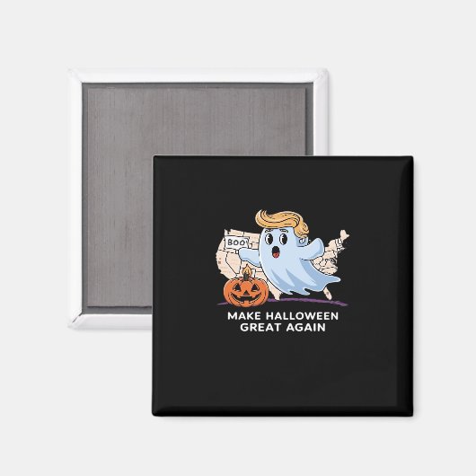 面白いハロウィーンのブー、かぼちゃのトランプキン、ハロウを作る マグネット (正面/裏面)