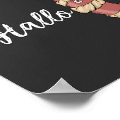 面白いハロウィーンのホットドッグミイラHalloiener Pun ポスター (角)