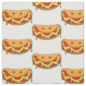 面白いハロウィーンのホットドッグモンスター不気味 ファブリック (見本)