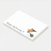 面白いハロウィーンのポストit®ノート魔女カボチャ ポストイット (アングル)