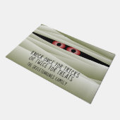 面白いハロウィーンのミイラの怪物の目の整形 ドアマット (アングル)