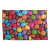 面白いハロウィーンのレインボーカラーチョコレートキャンディ 枕カバー (裏面-右)