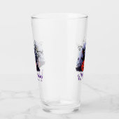 面白いハロウィーンの機知に富んだ黒猫なんだって？ タンブラーグラス (右)