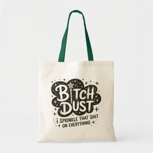 面白いハロウィーンウィッチダスト引用文 トートバッグ (正面)
