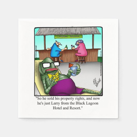 面白いハロウィーンカクテルパーティーナプキンス スタンダードカクテルナプキン (正面)