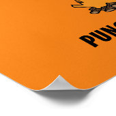 面白いハロウィーンカッコいい魔女英語先生文法 ポスター (角)