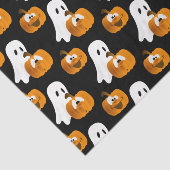 面白いハロウィーンカボチャと幽霊 薄葉紙 (詳細)