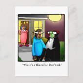 面白いハロウィーンカボチャのユーモアのはがき ポストカード (正面)