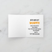 面白いハロウィーンカボチャパーティの招待状テンプレート 招待状 (内部)