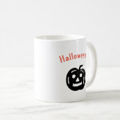 面白いハロウィーンカボチャ コーヒーマグカップ (正面右)