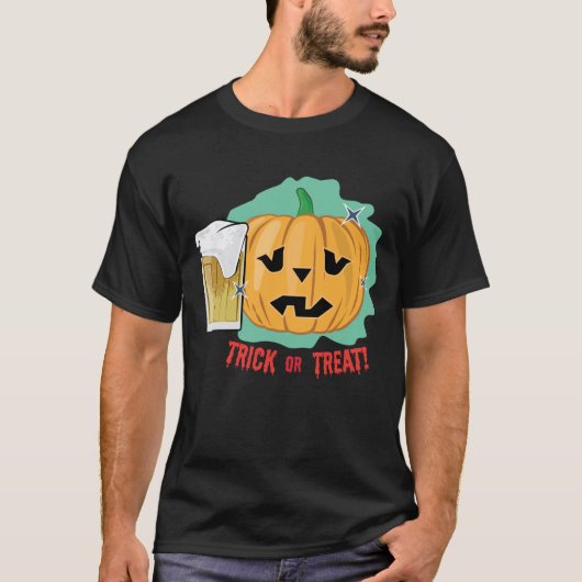 面白いハロウィーンカボチャ Tシャツ (正面)