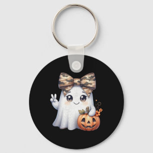 面白いハロウィーンカモフラージュ迷彩柄幽霊ハローハンティン キーホルダー