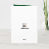 面白いハロウィーンカード/かわいいバセットハウンド&カボチャ カード (裏面)