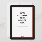 面白いハロウィーンカード シーズンカード (裏面)