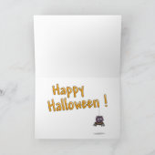 面白いハロウィーンカード：パンプキンパースペクティブ カード (内部)