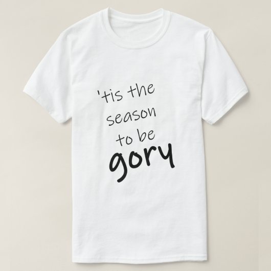 面白いハロウィーンゴリーシーズン Tシャツ (デザイン正面)