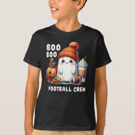 面白いハロウィーンサッカーブークルークルーカワイイ幽霊 Tシャツ