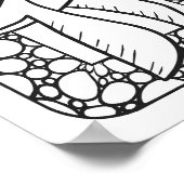 面白いハロウィーンシーガル飛んでいるカラーリングページ ポスター (角)