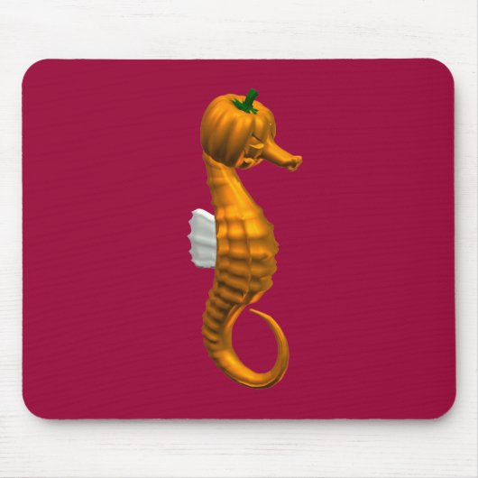 面白いハロウィーンシーホース マウスパッド (正面)