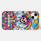 面白いハロウィーンスケルトンタロットカード Case-Mate iPhoneケース (裏面 (横))