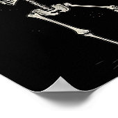 面白いハロウィーンスケルトン飲み血メアリーテール ポスター (角)