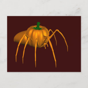 面白いハロウィーンスパイダー ポストカード