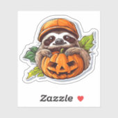 面白いハロウィーンスロースクラシックステッカーTシャツ シール (シート)