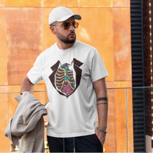 面白いハロウィーンゾンビ体 Tシャツ