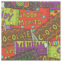 面白いハロウィーンチョコレートキャンディパターン