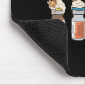 面白いハロウィーンティークラナパクエドICUクリシタルC マウスパッド (コーナー)