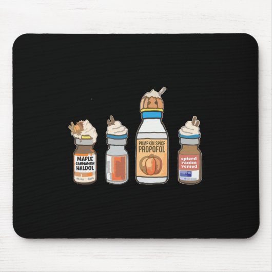 面白いハロウィーンティークラナパクエドICUクリシタルC マウスパッド (正面)