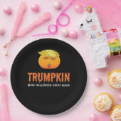 面白いハロウィーントランプキン ペーパープレート (パーティー)