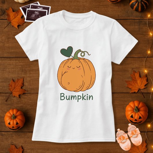 面白いハロウィーンバンプキンカボチャ妊娠 Tシャツ