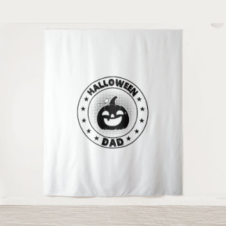 面白いハロウィーンパパハロウィーンパンプキン タペストリー