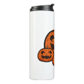 面白いハロウィーンパンプキン不気味、ハロウィン タンブラー (回転左)