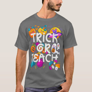 面白いハロウィーンパンプキン先生、トリックまたは教えAp Tシャツ