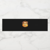 面白いハロウィーンパンプキン政治的パロディDonald Tr ペットボトルラベル (シングルラベル)