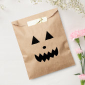 面白いハロウィーンパンプキン顔 フェイバーバッグ (封をした状態)