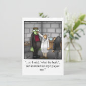 面白いハロウィーンパーティの招待状 招待状 (スタンド正面)