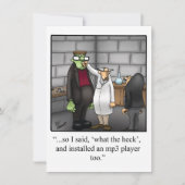 面白いハロウィーンパーティの招待状 招待状 (正面)