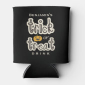 面白いハロウィーンパーティートリックまたはトリートドリンクビール 缶クーラー (正面)
