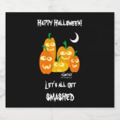 面白いハロウィーンパーティー飲カボチャ ビールラベル (シングルラベル)