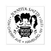 面白いハロウィーンフカスポッカスシスター差出人住所 セルフインキングスタンプ (デザイン)