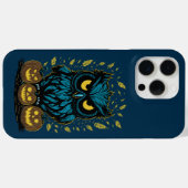 面白いハロウィーンフクロウ Case-Mate iPhoneケース (裏面 (横))