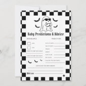 面白いハロウィーンベビー予測とアドバイスゲーム 招待状 (正面)