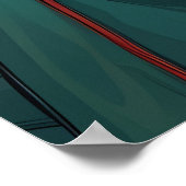 面白いハロウィーンメイクアップ顔カリカチャーカップル ポスター (角)