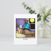 面白いハロウィーンユーモアのはがき ポストカード (スタンド正面)