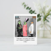 面白いハロウィーンユーモアのはがき ポストカード (スタンド正面)